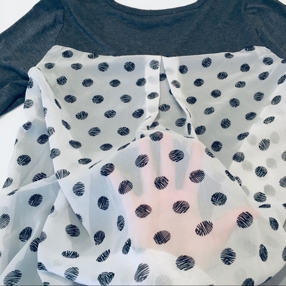Pixley tunic with sheer polka dot back size M - Picture 4 of 6